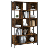Bookcase Smoked Oak 102x28x172 cm Engineered Wood 3213659