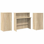 Reception Desk Sonoma Oak 200x50x103.5 cm Engineered Wood 3324216