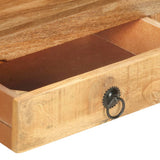 TV Cabinet 117x30x41 cm Solid Rough Mango Wood 321042