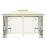 Gazebo with Nets 300x300x265 cm Cream 48595
