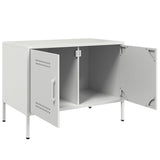 TV Cabinet White 68x39x50.5 cm Steel 842944