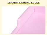 Kids Study Desk and Chair Set with Storage, Pink MDF, 60.5*41.5*50cm 42843739