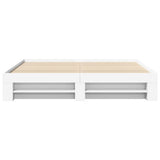 Bed Frame without Mattress White 180x200 cm Super King Engineered Wood 3295450
