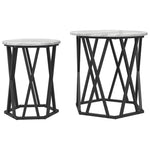 ZNTS Side Tables 2 pcs Grey Sonoma Engineered Wood 868264