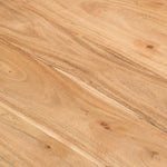 Dining Table Black 180x90x77 cm Solid Wood Acacia 351642