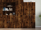 Highboard Smoked Oak 40x42.5x185 cm Engineered Wood 3281403