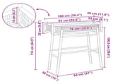 Garden Planter with Holder Natural 100 x 38 x 114 cm Bamboo 42028231