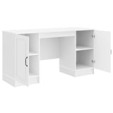 Desk High Gloss White 142.5 x 50 x 75 cm Engineered Wood 3414643
