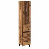 Highboard Old Wood 34.5 x 34 x 180 cm Engineered Wood 3415689