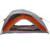 Camping Tent 1-Person Grey and Orange Waterproof 4009544