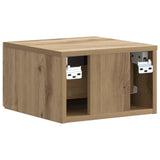 Wall-Mounted Bedside Cabinet 2 pcs Artisan Oak Engineered Wood 897934