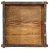 Tray 4 pcs Brown 29 x 31 x 10 cm Solid Reclaim Wood 4019616