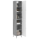 Cabinet Set 2 pcs Grey Sonoma Engineered Wood 3416877
