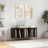 Record Cabinet Black Engineered wood 100x38x48 cm 831741