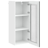 Wall Glass Cabinet PORTO Black 40 x 31 x 100 cm Engineered Wood 885446