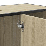 Bathroom Sink Cabinet Sonoma Oak 80x33x60 cm Engineered Wood 849290