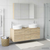 Bathroom Furniture Set 4 pcs Sonoma Oak 3407105