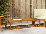 Outdoor Stool Bench Natural 115 x 43 x 37 cm Solid Acacia Wood 900669