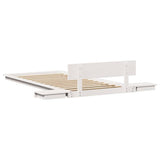 Bed Frame White 90 x 200 cm Wood 872417
