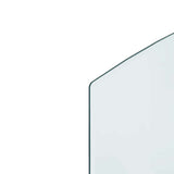 Fireplace Glass Plate Transparent 100 x 50 cm Glass 353882