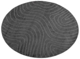 Area Rugs Round PALMERAS Anthracite 160 CM Polyester 42022672