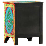 Hand Painted bedside Cabinet 40x30x50 cm Solid Mango Wood 286158