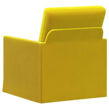 Armchair Yellow 70 x 81 x 82 cm Velvet 42041028
