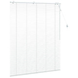 Venetian Blind White 125 x 160 cm 35 mm Solid Paulownia Wood 42015421