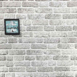 3D Wall Panels with Light Grey Brick Design 10 pcs EPS 147199