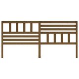Bed Headboard Honey Brown Solid Pine Wood Large Simplistic 814162