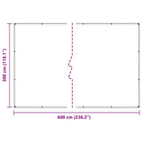 Plant Cover with Eyelets 3x6 m PVC 3308723