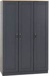 ZNTS Portland 3 Door Wardrobe 100-101-203