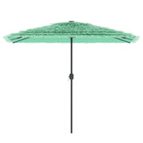 Garden Parasol with Steel Pole Green 300x200x250 cm 4005095