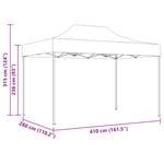 Professional Folding Party Tent 3x4 m Steel Anthracite 48895