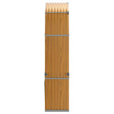 Log Holder Wood Look 120x45x210 cm Galvanised Steel 364582