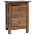 Nightstand Solid Mahogany Wood 40x30x51 cm 244487