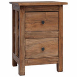 Nightstand Solid Mahogany Wood 40x30x51 cm 244487