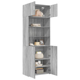 Storage Cabinet Grey Sonoma 80x42.5x225 cm Engineered Wood 3281348