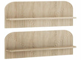 Wall Shelf 2 pcs Sonoma Oak 80.5 x 13.5 x 37.5 cm 8014952