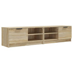 TV Cabinets 2 pcs Sonoma Oak 80x35x36.5 cm Engineered Wood 811473