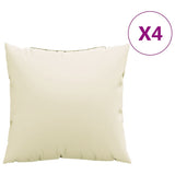 Sofa Cushions 4 pcs Cream 60x60 cm Fabric 360405