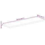 Table Top 110x80x3.8 cm Rectangular Solid Wood Acacia 371006