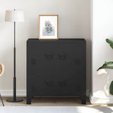 Industrial Storage Chest Black 75x40x80 cm Steel 145358