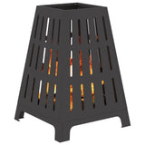 Fire Pit Black 50 x 50 x 70 cm Steel 858958