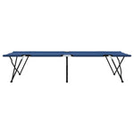 Folding Camping Bed 2 pcs Blue 206 x 76 x 74 cm Oxford fabric 42003168