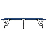 Folding Camping Bed 2 pcs Blue 206 x 76 x 74 cm Oxford fabric 42003168