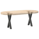 Coffee Table Legs X-Shaped 2 pcs Anthracite 38x cm Steel 4012894