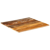 Square Table Top 70x70 cm 15-16 mm Solid Reclaimed Wood 286048