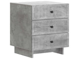 Bedside Cabinet Concrete Grey 43 x 41 x 66.5 cm Engineered Wood 893868