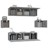 6 Piece TV Cabinet Set Grey Sonoma Engineered Wood 3120267